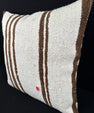 Turkish Hemp Pillow Cushion Natural Beige Brown Pillow Cushion Cover 24x24 #30358