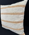 Turkish Hemp Pillow Cushion Natural Beige Rust Pillow Cushion Cover 24x24 #30350