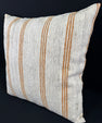Turkish Hemp Pillow Cushion Natural Beige Rust Pillow Cushion Cover 24x24 #30350