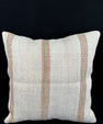 Turkish Hemp Pillow Cushion Natural Beige Rust Pillow Cushion Cover 24x24 #30349