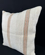 Turkish Hemp Pillow Cushion Natural Beige Rust Pillow Cushion Cover 24x24 #30349