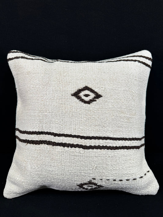 Turkish Hemp Pillow Cushion Natural Beige Brown Pillow Cushion Cover 20x20 #30586