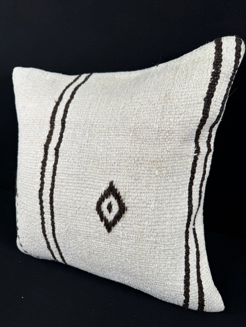 Turkish Hemp Pillow Cushion Natural Beige Brown Pillow Cushion Cover 20x20 #30586