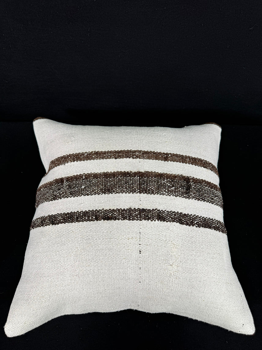 Turkish Hemp Pillow Cushion Natural Beige Brown Pillow Cushion Cover 20x20 #30550
