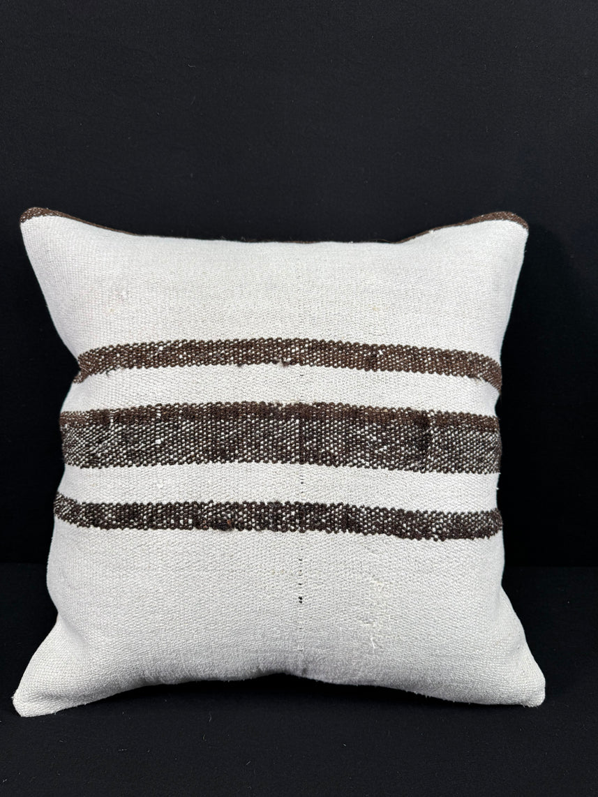 Turkish Hemp Pillow Cushion Natural Beige Brown Pillow Cushion Cover 20x20 #30550
