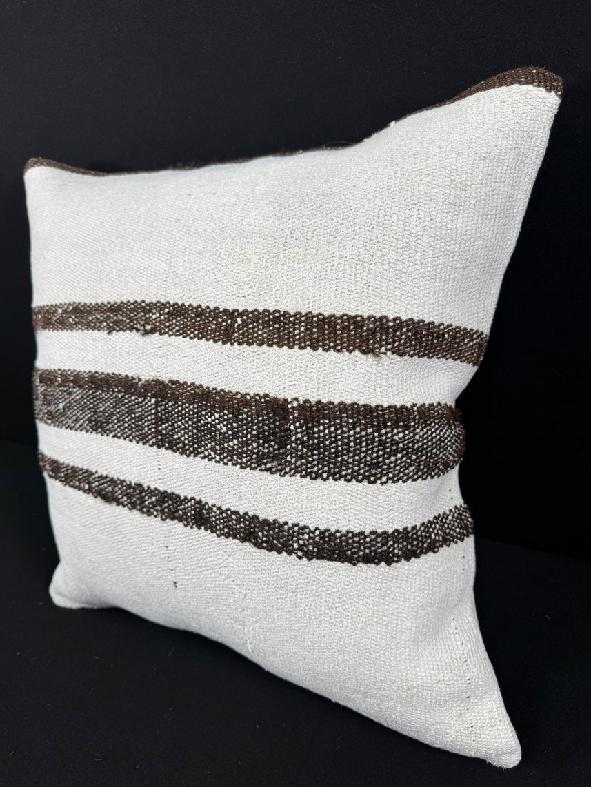 Turkish Hemp Pillow Cushion Natural Beige Brown Pillow Cushion Cover 20x20 #30550