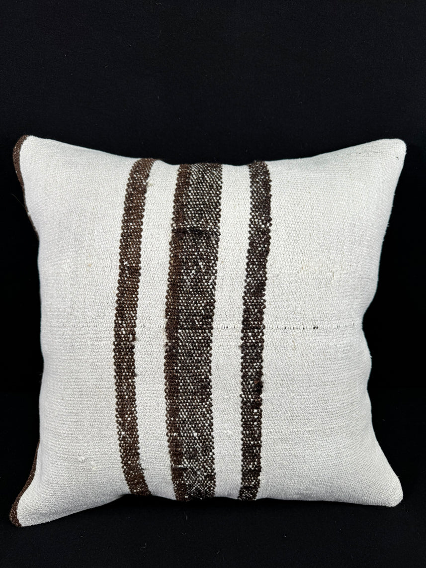 Turkish Hemp Pillow Cushion Natural Beige Brown Pillow Cushion Cover 20x20 #30550