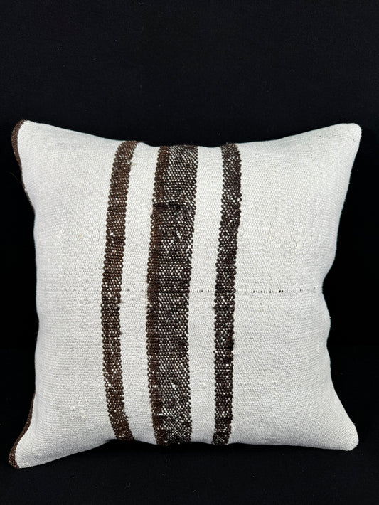 Turkish Hemp Pillow Cushion Natural Beige Brown Pillow Cushion Cover 20x20 #30550