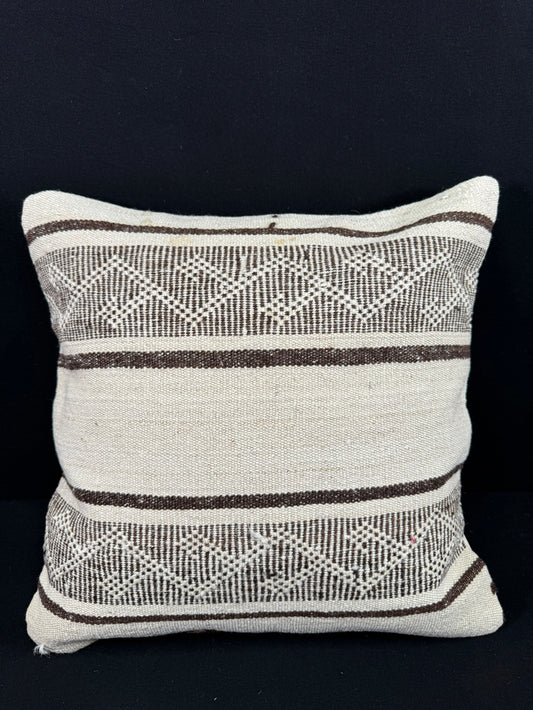Turkish Hemp Pillow Cushion Natural Beige Brown Pillow Cushion Cover 20x20 #30588