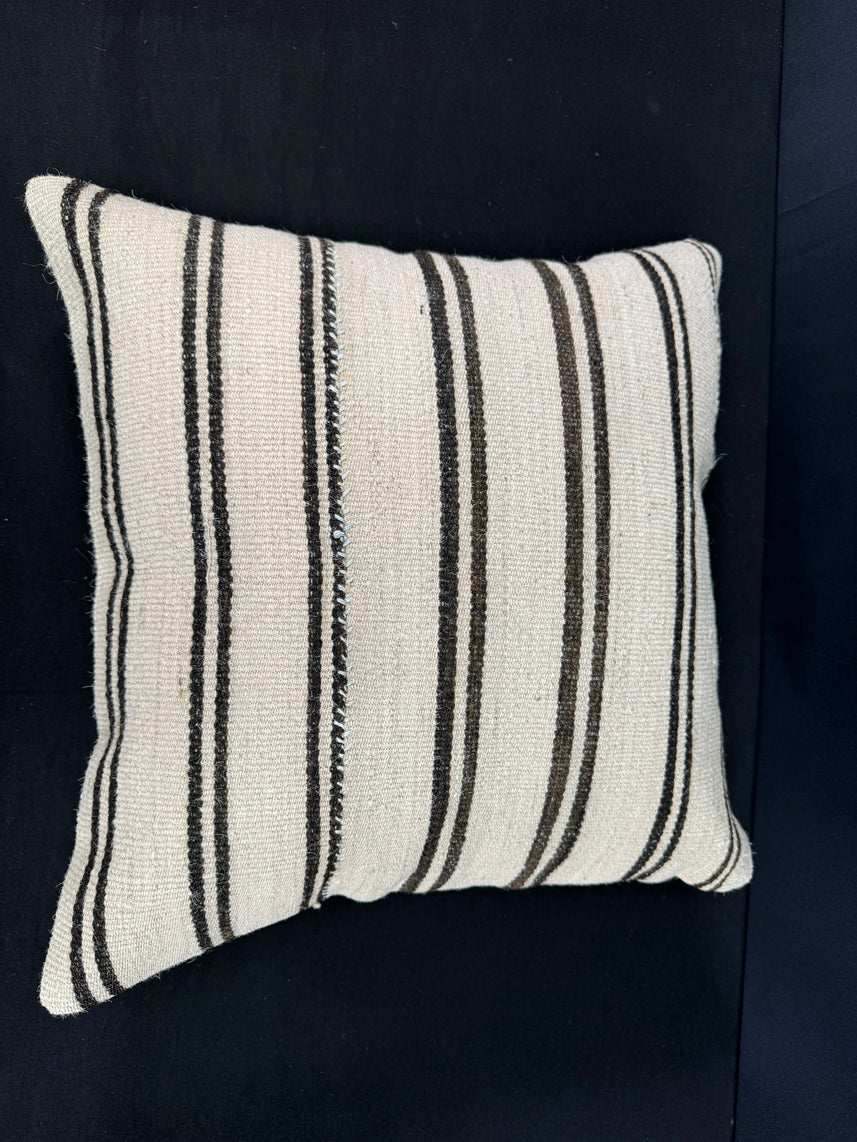 Turkish Hemp Pillow Cushion Natural Beige Brown Pillow Cushion Cover 20x20 #30585