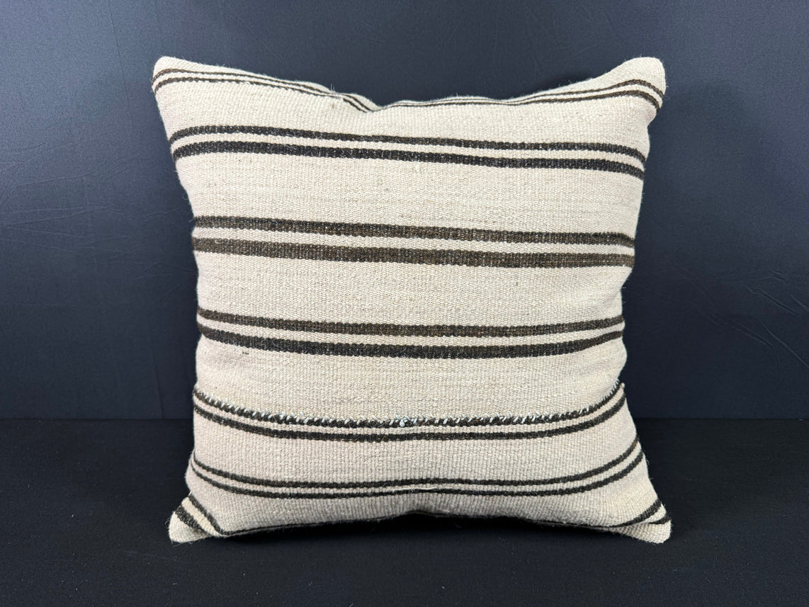 Turkish Hemp Pillow Cushion Natural Beige Brown Pillow Cushion Cover 20x20 #30585