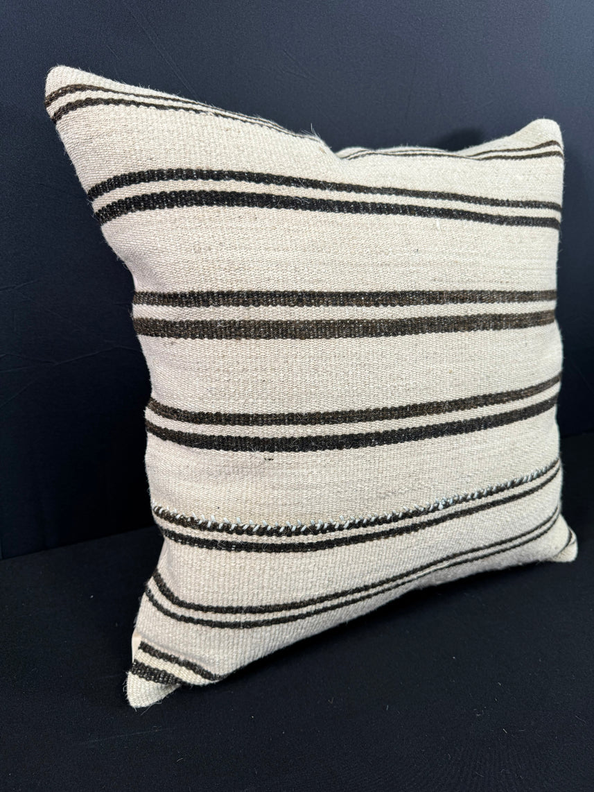 Turkish Hemp Pillow Cushion Natural Beige Brown Pillow Cushion Cover 20x20 #30585