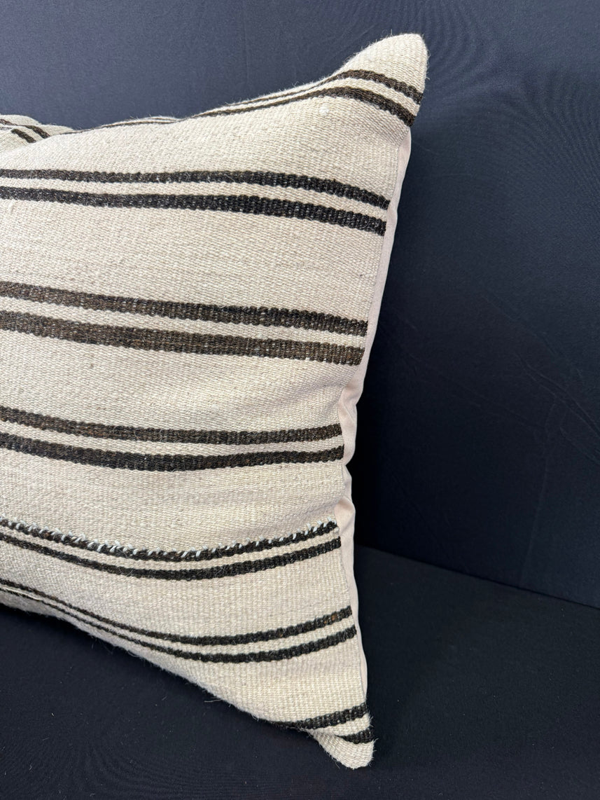 Turkish Hemp Pillow Cushion Natural Beige Brown Pillow Cushion Cover 20x20 #30585
