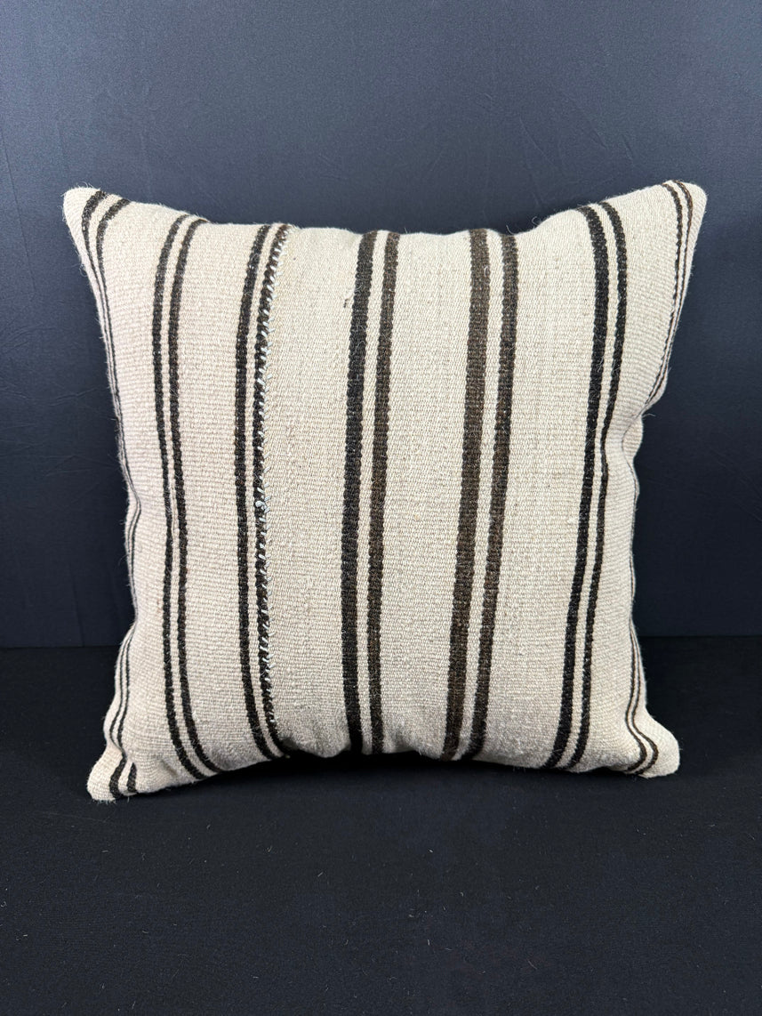 Turkish Hemp Pillow Cushion Natural Beige Brown Pillow Cushion Cover 20x20 #30585