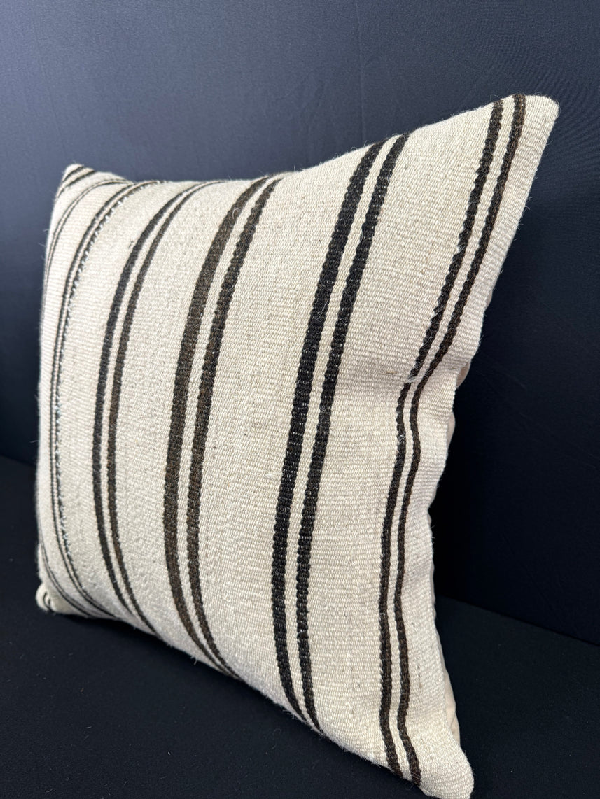 Turkish Hemp Pillow Cushion Natural Beige Brown Pillow Cushion Cover 20x20 #30585