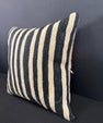 Turkish Hemp Pillow Cushion Natural Beige Black Pillow Cushion Cover 20x20 #30587