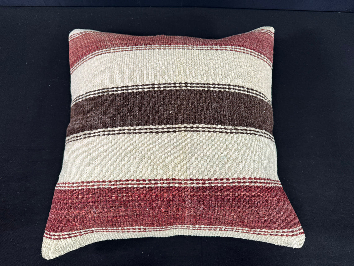 Turkish Hemp Pillow Cushion Natural Beige Red Pillow Cushion Cover 20x20 #30564