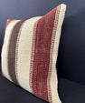 Turkish Hemp Pillow Cushion Natural Beige Red Pillow Cushion Cover 20x20 #30564