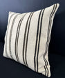 Turkish Hemp Pillow Cushion Natural Beige Dark Brown Pillow Cushion Cover 20x20 #30563