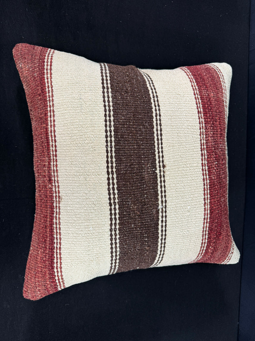 Turkish Hemp Pillow Cushion Natural Beige Red Pillow Cushion Cover 20x20 #30562