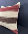 Turkish Hemp Pillow Cushion Natural Beige Red Pillow Cushion Cover 20x20 #30562