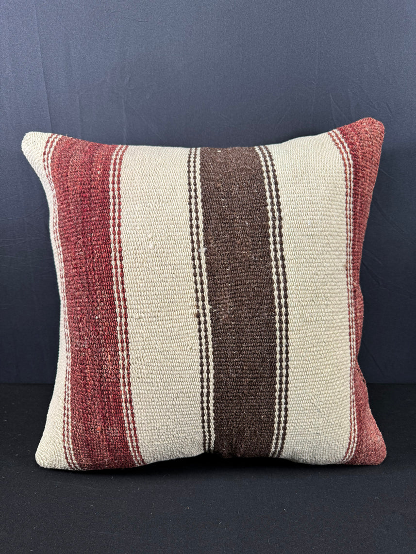 Turkish Hemp Pillow Cushion Natural Beige Red Pillow Cushion Cover 20x20 #30562