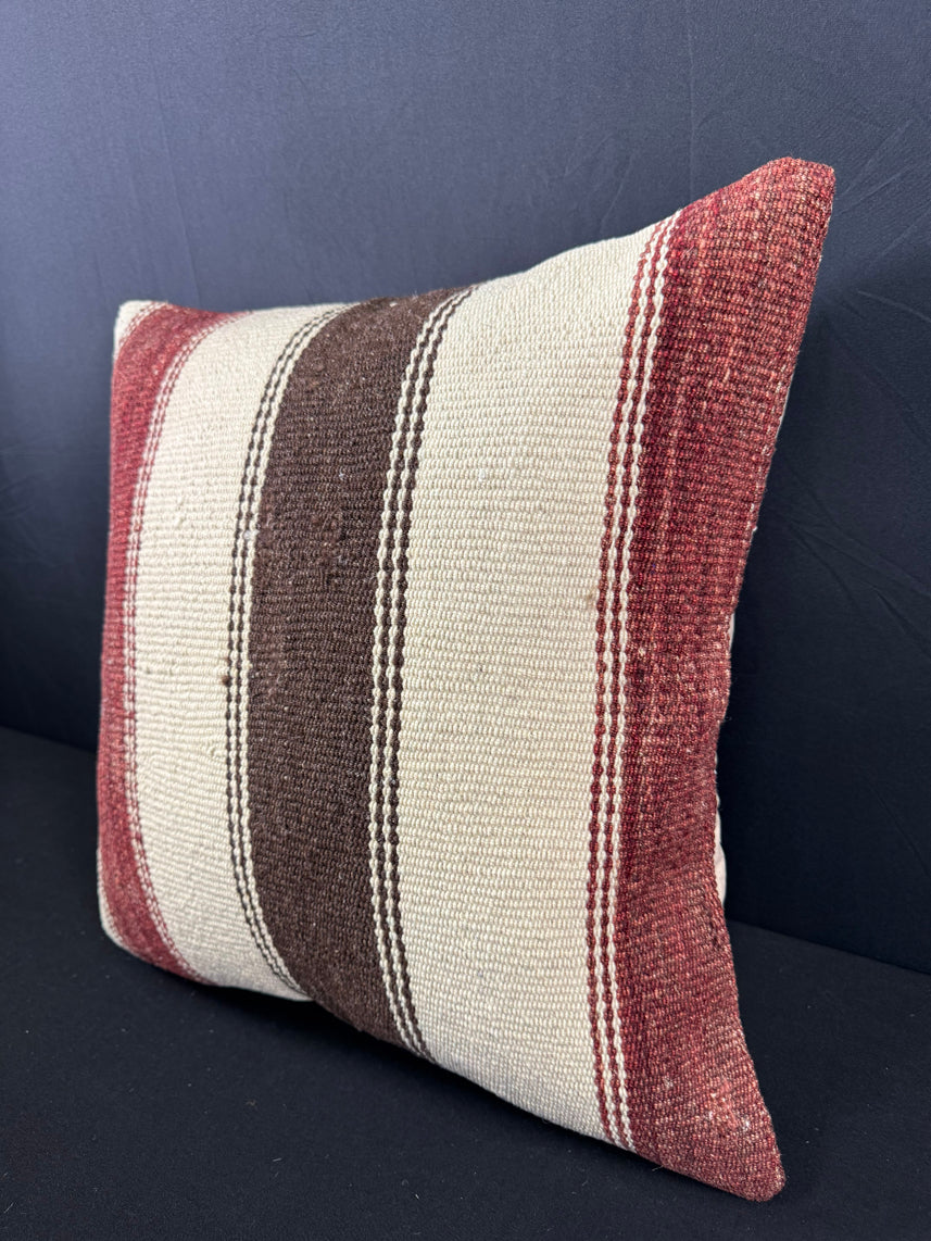 Turkish Hemp Pillow Cushion Natural Beige Red Pillow Cushion Cover 20x20 #30562