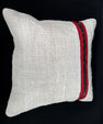 Turkish Hemp Pillow Cushion Natural Beige Red Pillow Cushion Cover 20x20 #30568