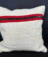 Turkish Hemp Pillow Cushion Natural Beige Red Pillow Cushion Cover 20x20 #30568