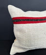 Turkish Hemp Pillow Cushion Natural Beige Red Pillow Cushion Cover 20x20 #30568