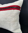 Turkish Hemp Pillow Cushion Natural Beige Red Pillow Cushion Cover 20x20 #30568