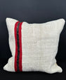 Turkish Hemp Pillow Cushion Natural Beige Red Pillow Cushion Cover 20x20 #30568