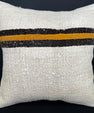 Turkish Hemp Pillow Cushion Natural Beige Black Pillow Cushion Cover 20x20 #30577