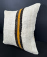Turkish Hemp Pillow Cushion Natural Beige Black Pillow Cushion Cover 20x20 #30577