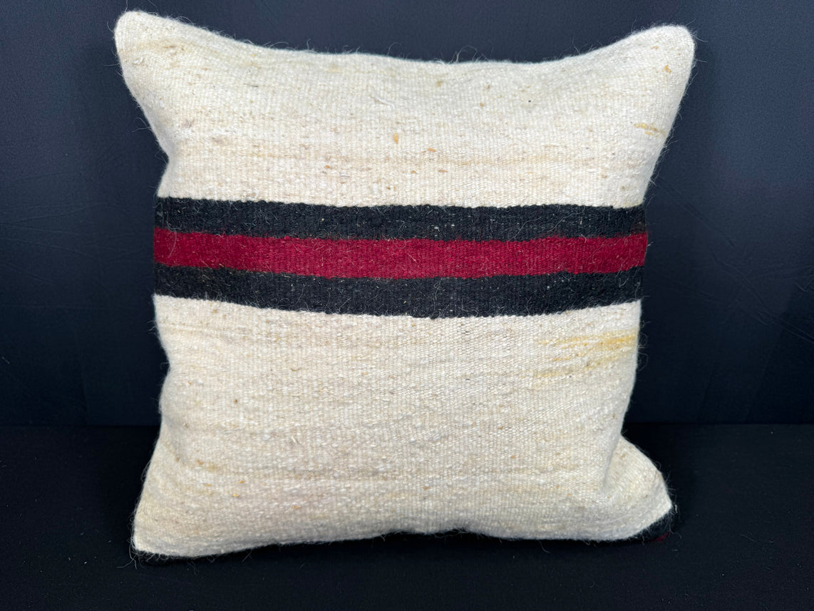 Turkish Hemp Pillow Cushion Natural Beige Black Pillow Cushion Cover 20x20 #30575