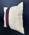 Turkish Hemp Pillow Cushion Natural Beige Black Pillow Cushion Cover 20x20 #30575