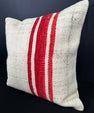 Turkish Hemp Pillow Cushion Natural Beige Red Pillow Cushion Cover 20x20 #30556