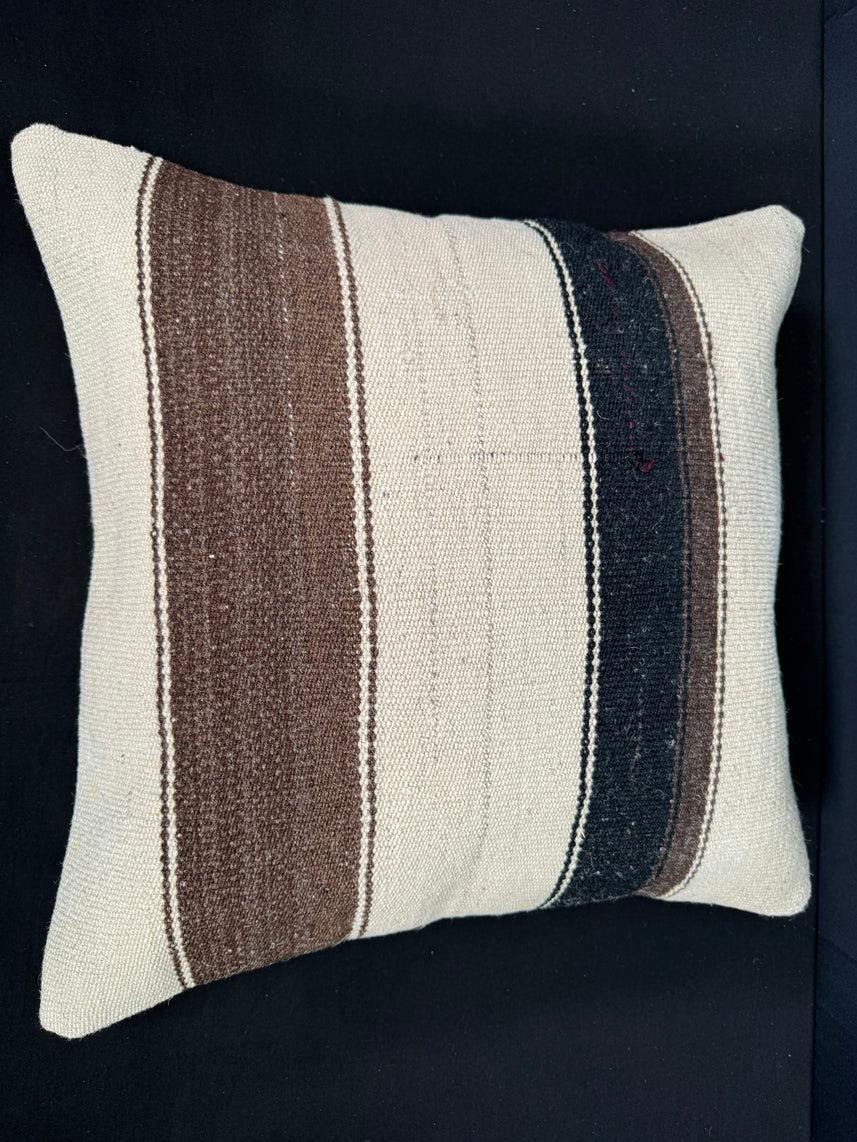 Turkish Hemp Pillow Cushion Natural Beige Brown Pillow Cushion Cover 20x20 #30555