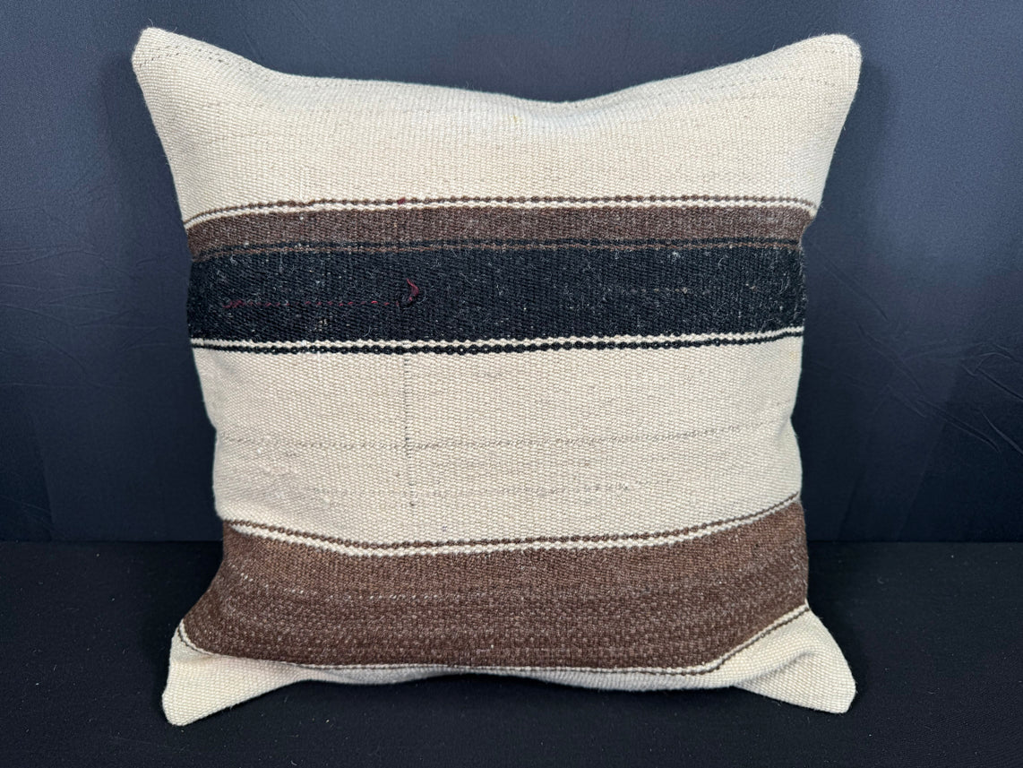 Turkish Hemp Pillow Cushion Natural Beige Brown Pillow Cushion Cover 20x20 #30555