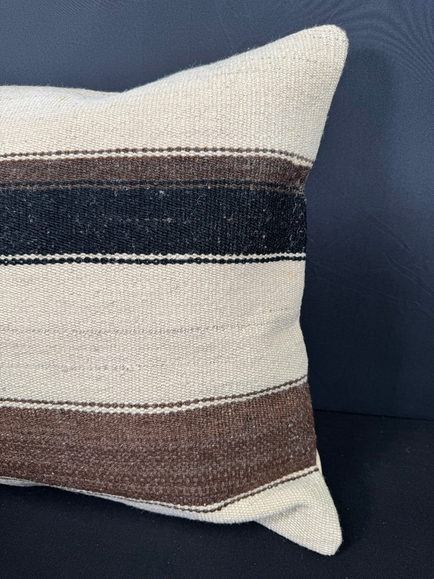 Turkish Hemp Pillow Cushion Natural Beige Brown Pillow Cushion Cover 20x20 #30555