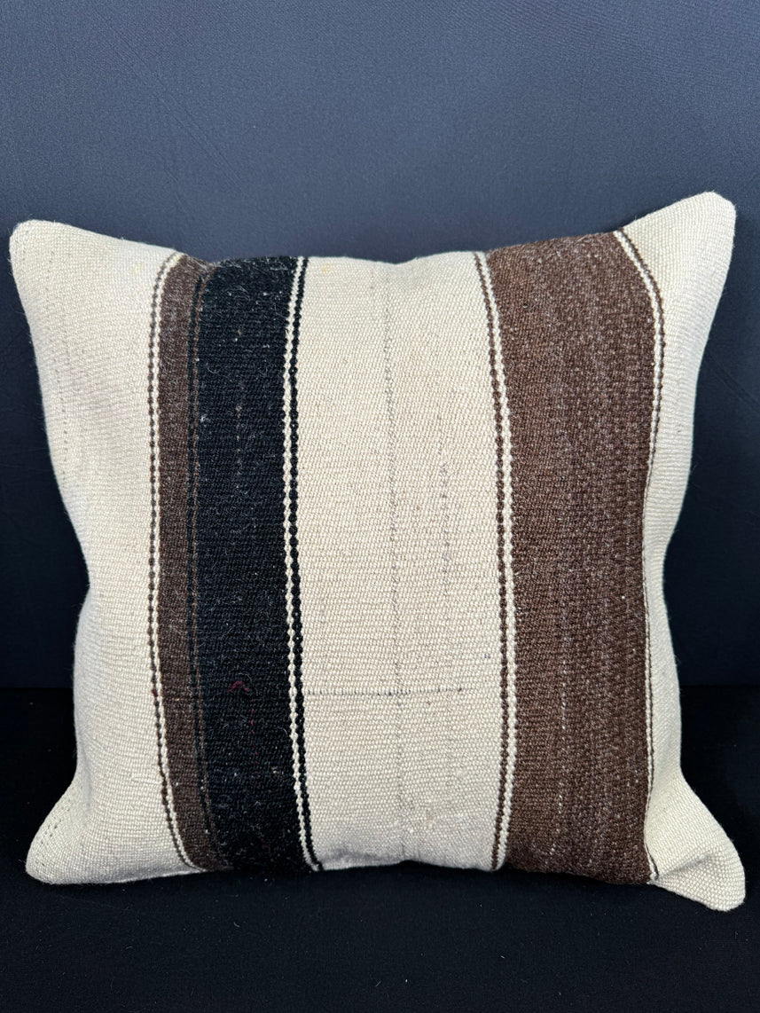 Turkish Hemp Pillow Cushion Natural Beige Brown Pillow Cushion Cover 20x20 #30555