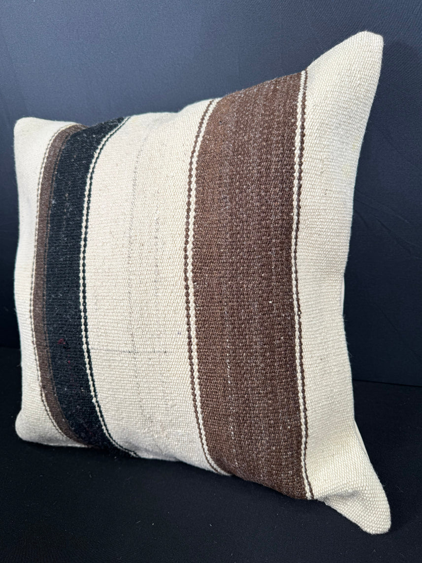 Turkish Hemp Pillow Cushion Natural Beige Brown Pillow Cushion Cover 20x20 #30555