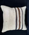 Turkish Hemp Pillow Cushion Natural Beige Black Pillow Cushion Cover 20x20 #30557