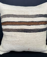 Turkish Hemp Pillow Cushion Natural Beige Black Pillow Cushion Cover 20x20 #30557