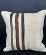 Turkish Hemp Pillow Cushion Natural Beige Black Pillow Cushion Cover 20x20 #30557