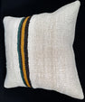 Turkish Hemp Pillow Cushion Natural Beige Black Pillow Cushion Cover 20x20 #30574