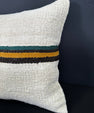 Turkish Hemp Pillow Cushion Natural Beige Black Pillow Cushion Cover 20x20 #30574