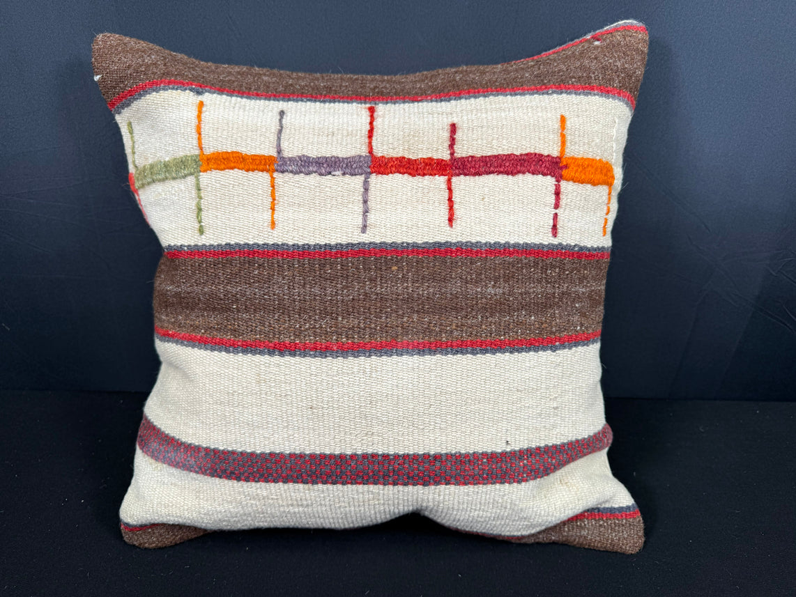 Turkish Hemp Pillow Cushion Natural Beige Brown Pillow Cushion Cover 20x20 #30560