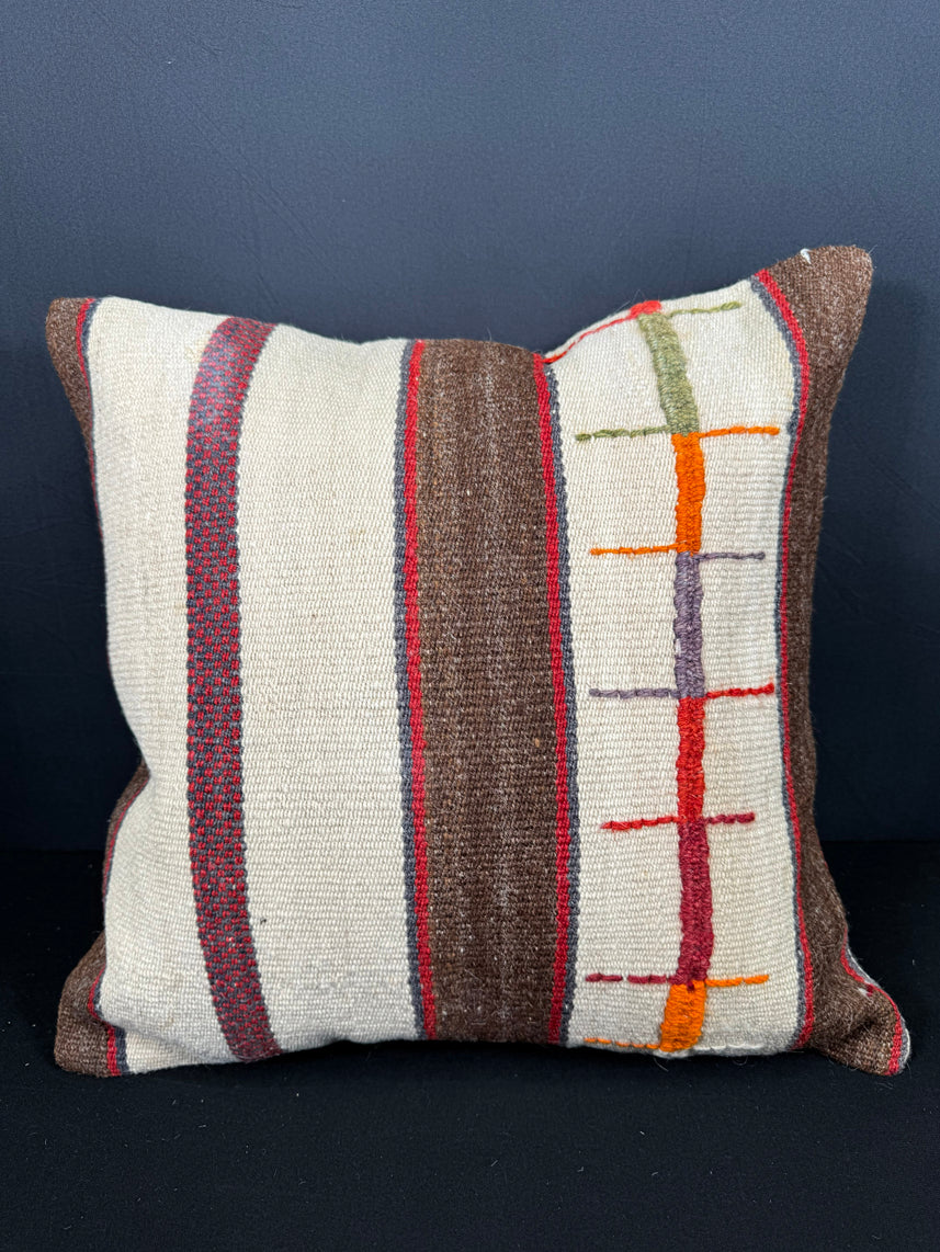 Turkish Hemp Pillow Cushion Natural Beige Brown Pillow Cushion Cover 20x20 #30560