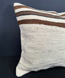 Turkish Hemp Pillow Cushion Natural Beige Brown Pillow Cushion Cover 20x20 #30565